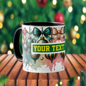 Ampoules de Noël Aquarelle Café Mug