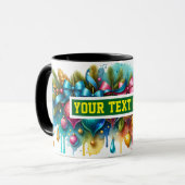 Ampoules de Noël Ornements Café Mug (Devant gauche)