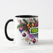 Ampoules de Noël Ornements Café Mug (Gauche)