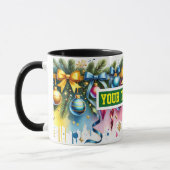 Ampoules de Noël Ornements Café Mug (Gauche)