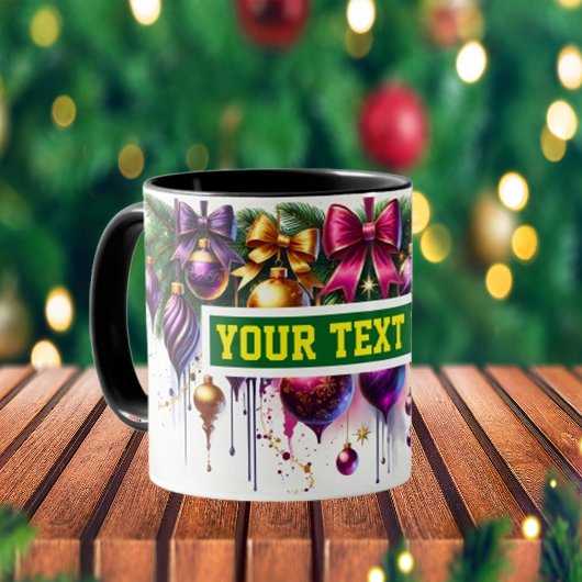 Ampoules de Noël Ornements Café Mug
