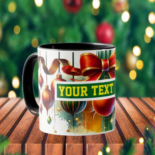 Ampoules de Noël Ornements Café Mug