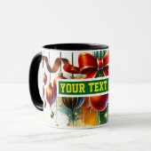 Ampoules de Noël Ornements Café Mug (Devant gauche)