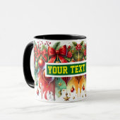 Ampoules de Noël Ornements Café Mug (Devant gauche)