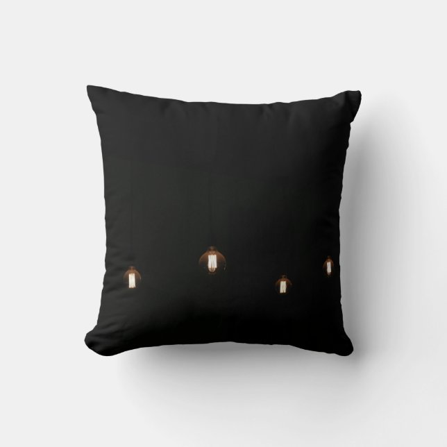 Ampoules lumineuses design minimalisme Coussin de  (Recto)