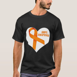 AMPS Awareness hart t-shirt