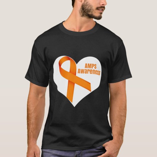 AMPS Awareness hart t-shirt (Voorkant)