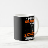 Amputatie overlevende voor been prothetisch koffiemok (Voorkant rechts)