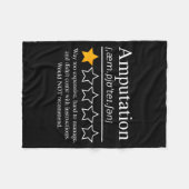 Amputation Amputee Funny Prosthetic Leg Arm Recove Fleece Deken (Voorkant (Horizontaal))