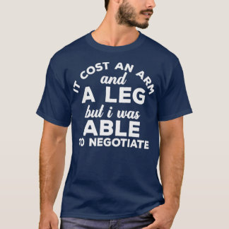 Amputee Gifts Broken Leg Wheelstoel Humor Funny T-shirt
