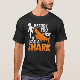 Amputee Joke Leg Prothetische haai voor een been A T-shirt