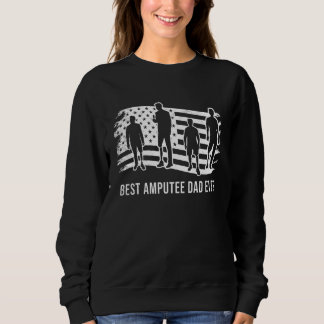 Amputee tee cool distressed US american flag vinta Trui