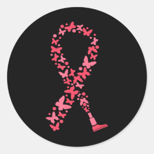 Ampuut Awareness Ribbon Handicap Prothese Leg A Ronde Sticker