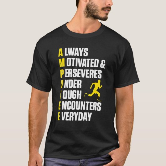 Ampuut Humor Definition leg Arm Funny Recovery 4 T-shirt (Voorkant)