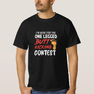 Ampuut voor beenprothese been t-shirt