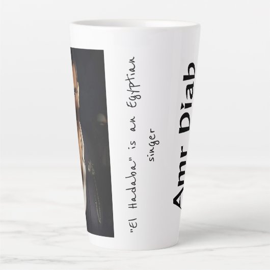Amr Diab Latte Mok (Voorkant)