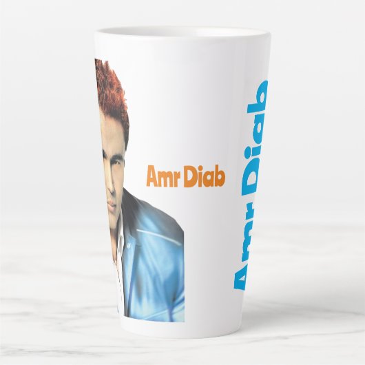 Amr Diab Latte Mok (Voorkant)