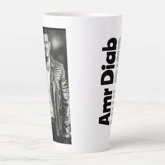 Amr Diab Latte Mok (Voorkant)