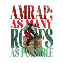 AMRAP Fun Christmas-versie van fitnessvoorwaarden