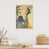 Amrita Sher-Gil - Twee vrouwen, schilderij Poster (Keuken)