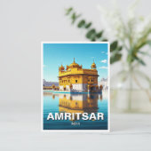 Amritsar Golden Temple Briefkaart (Staand voorkant)