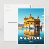 Amritsar Golden Temple Briefkaart (Voorkant / Achterkant)