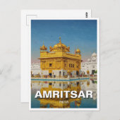 Amritsar Gouden Tempel India Briefkaart (Voorkant / Achterkant)