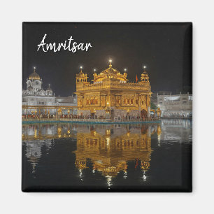 Amritsar Gouden Tempel India nacht Magneet