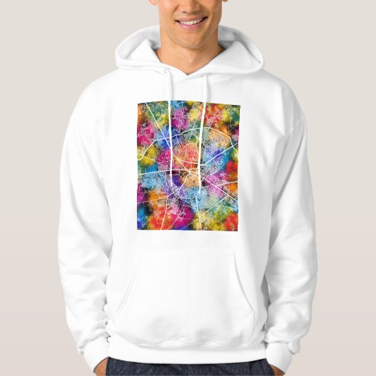 Amritsar Punjab City Map Hoodie (Voorkant)