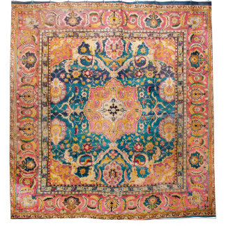 Amritsar Punjab North Indian Rug Print Douchegordijn