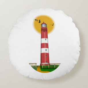 Amrum Lighthouse Duitsland Rond Kussen