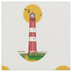 Amrum Lighthouse Duitsland Stof