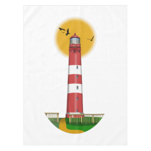 Amrum Lighthouse Duitsland Tafelkleed