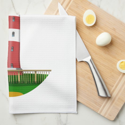 Amrum Lighthouse Duitsland Theedoek (Quarter Fold)