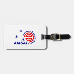 AMSAT Horizontale Logo Bagagelabel