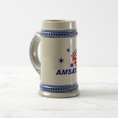 AMSAT Logo Beer Stein Bierpul (Voorkant links)