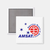 AMSAT Logo Magnet Magneet (Voorkant / Achterkant)