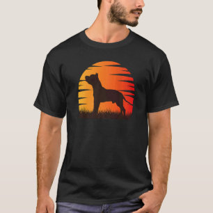 Amstaff American Staffordshire Terrier Retro T-shirt