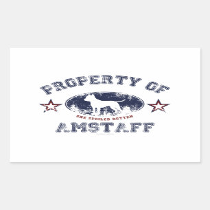 Amstaff Rechthoekige Sticker