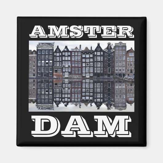 Amster Dam Magnet Magneet (Voorkant)
