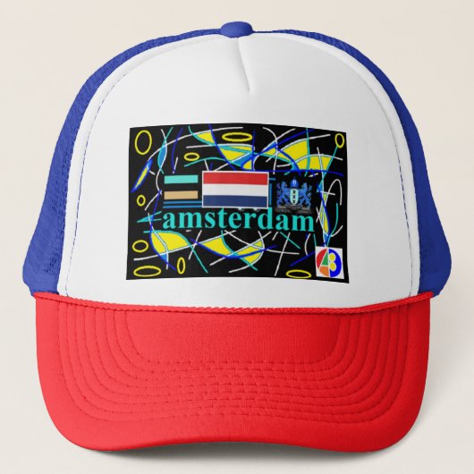 Amsterdam 11 Kappe Trucker Pet (Voorkant)