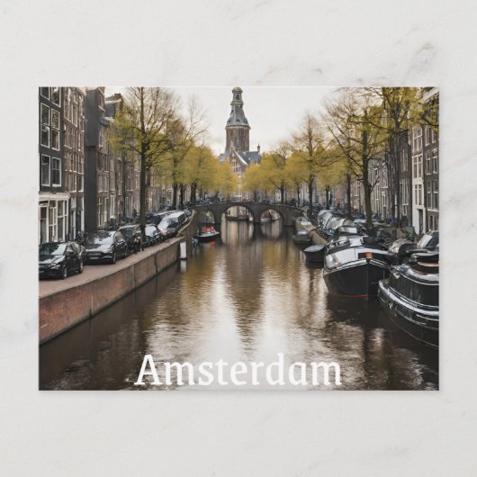 Amsterdam (2) briefkaart (Voorkant)