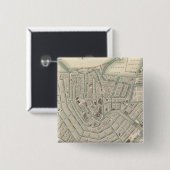 Amsterdam 2 vierkante button 5,1 cm (Voorkant /achterkant)