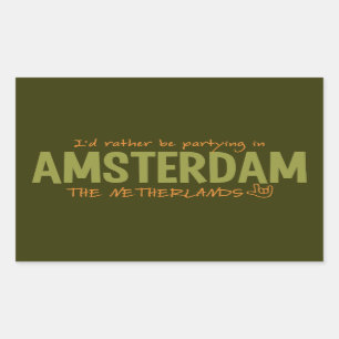 AMSTERDAM aangepaste kleur stickers