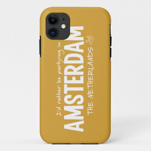 AMSTERDAM aangepaste kleuren iPhone-draagtas Case-Mate iPhone Case (Achterkant)