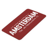 AMSTERDAM aangepaste kleurmagneet Magneet (Linkerzijde)