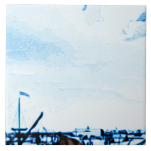 Amsterdam Antiek Scheepswerftware Kijk B1 Tegeltje