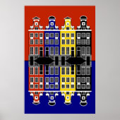 Amsterdam Architectuur - Verkoophuizen Poster (Voorkant)