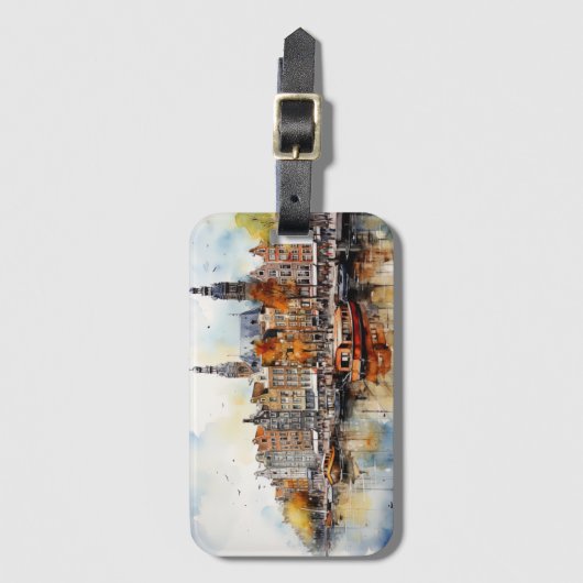 Amsterdam Bagagelabel (Voorkant (verticaal))