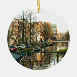 Amsterdam Bicicle Keramisch Ornament